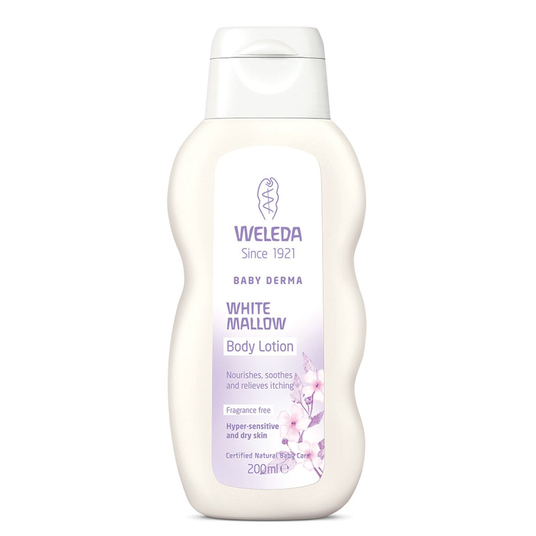 Weleda Baby Derma White Mallow Body Lotion Fragrance Free 200ml