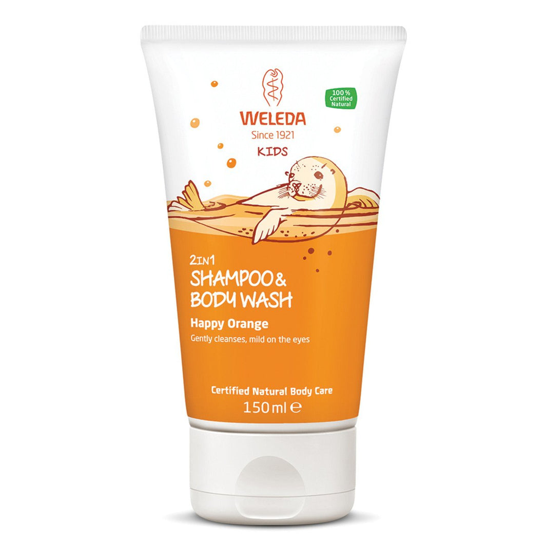 Weleda Kids 2 In 1 Shampoo And Body Wash Happy Orange 150ml